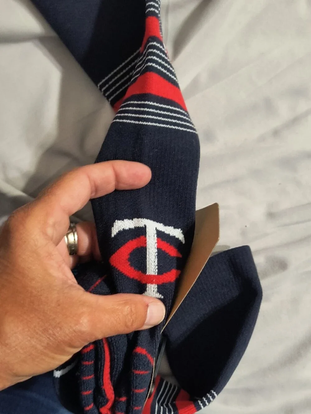 Stance Navy, Red & White Minnesota Twins Athletic Baseball Socks